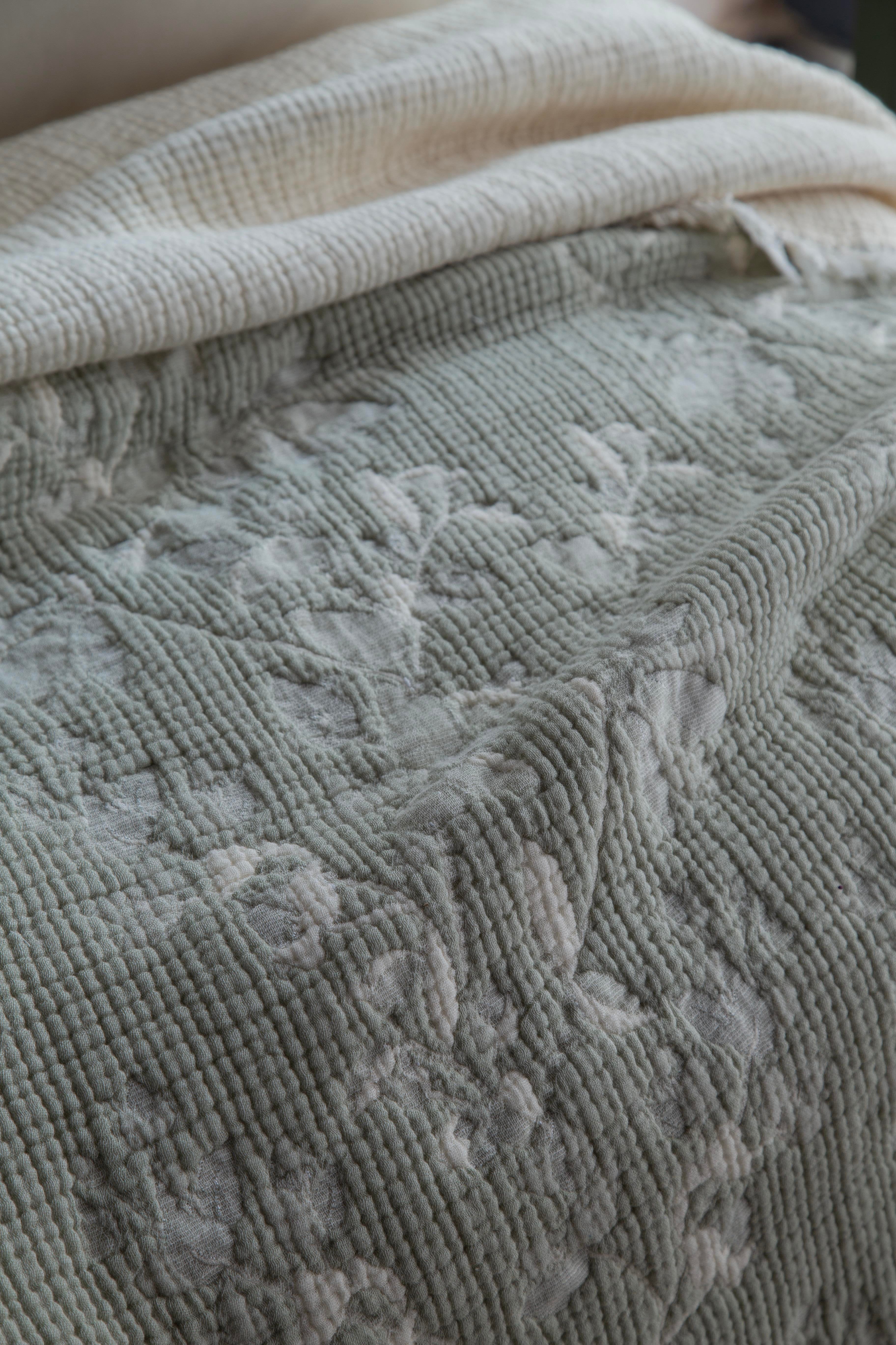 Apricitas Home Marbella Adaçayı Çift Kişilik Yatak Örtüsü Takımı