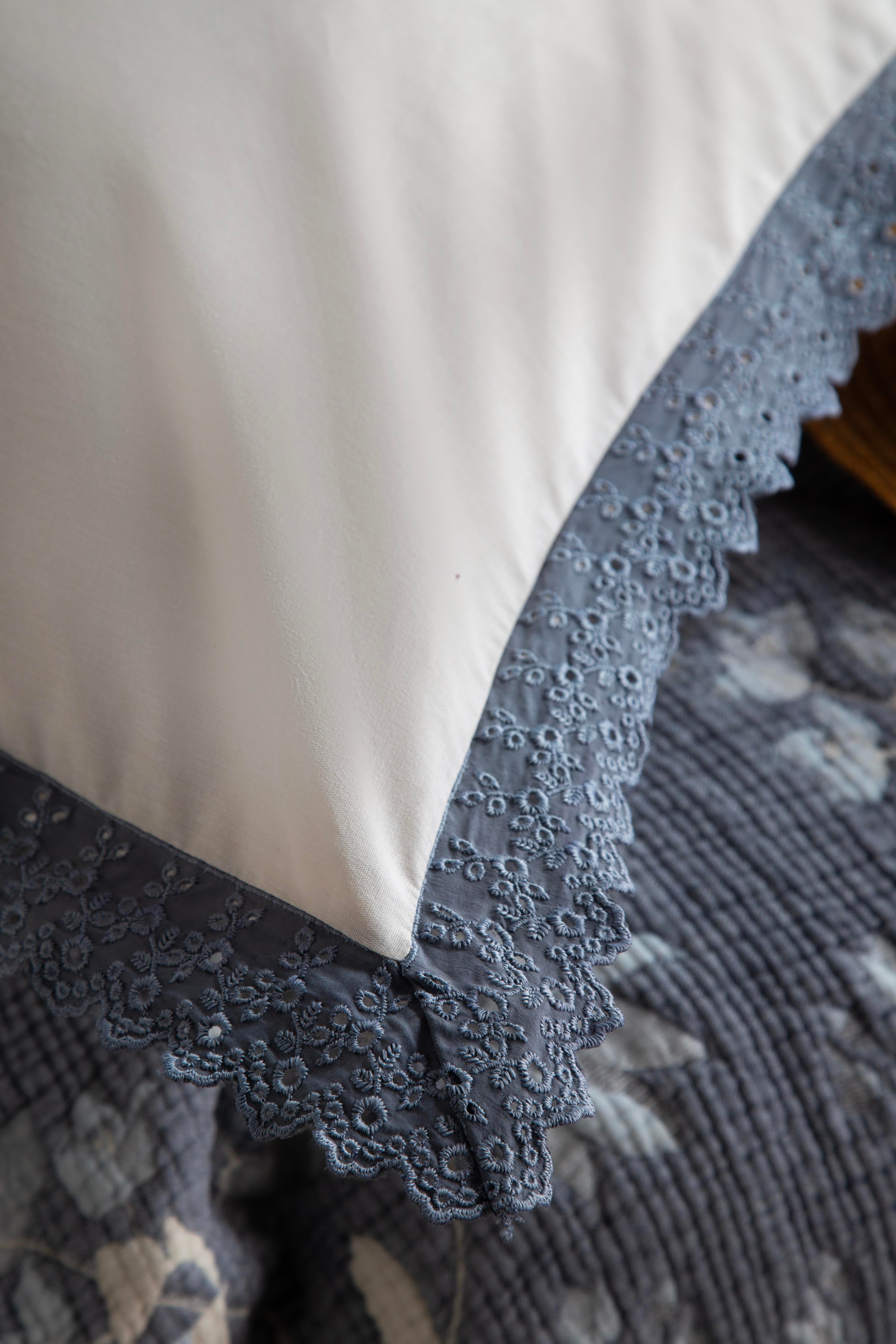 Apricitas Home Marbella Indigo Çift Kişilik Yatak Örtüsü Takımı