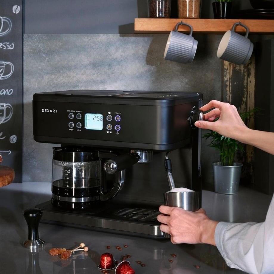 Dexart HomeBarista 3-in-1 Filtre Kahve & Espresso Makinesi