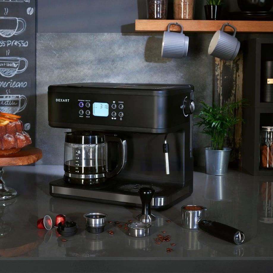 Dexart HomeBarista 3-in-1 Filtre Kahve & Espresso Makinesi