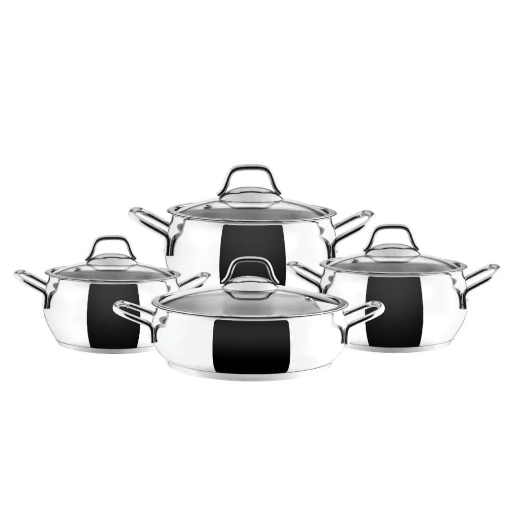 KARACA EGE 8 PARÇA ÇELİK MEGA SET