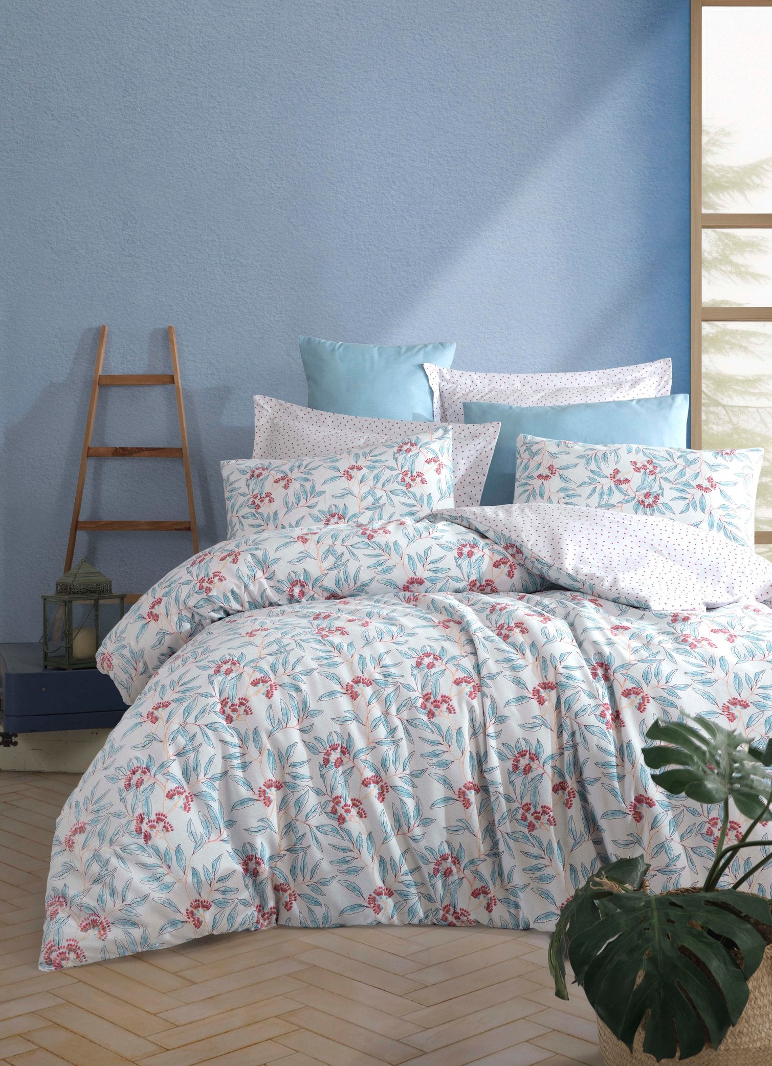 Apricitas Home Sharon Blue Çift Kişilik Nevresim Talkımı