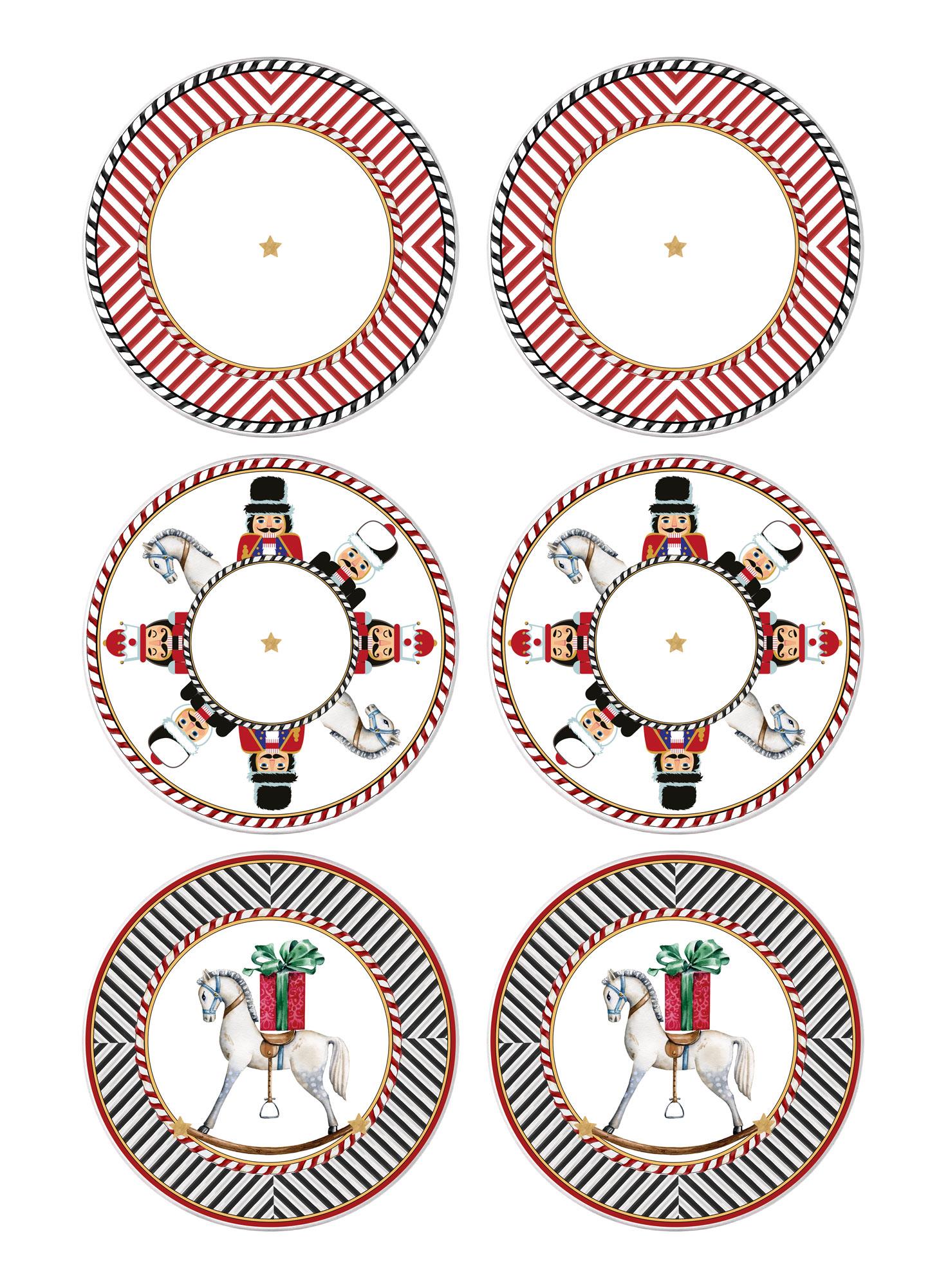 Nutcracker Servis Tabağı 6 Lı Set 26 cm NEW020
