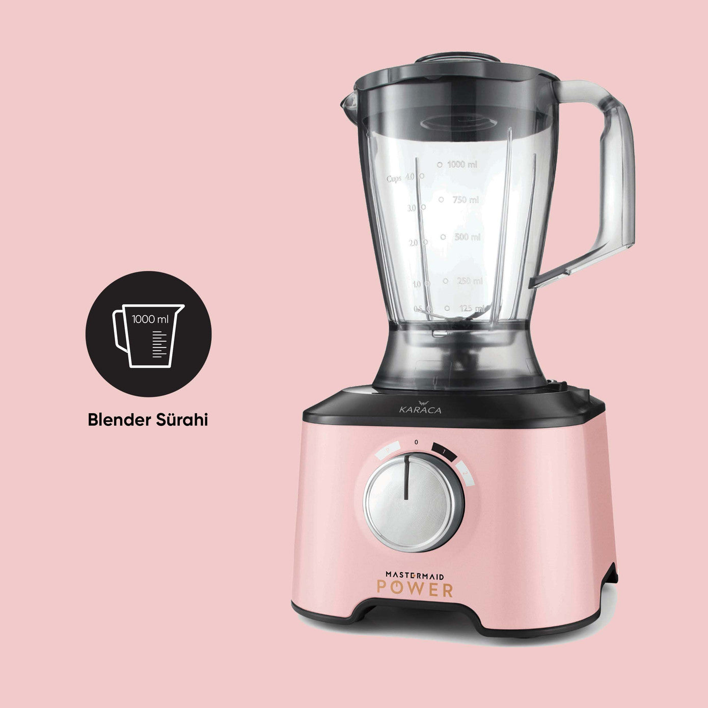 Karaca Mastermaid Power Multifunctional 10 in 1 Pearly Pink Mutfak Robotu 2000w