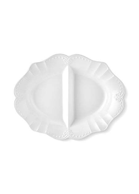 The Mia Grande Servis Tabağı Beyaz 41x32 cm GRD0006