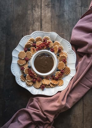 The Mia Grande Servis Tabağı Bölmeli Beyaz 39 cm