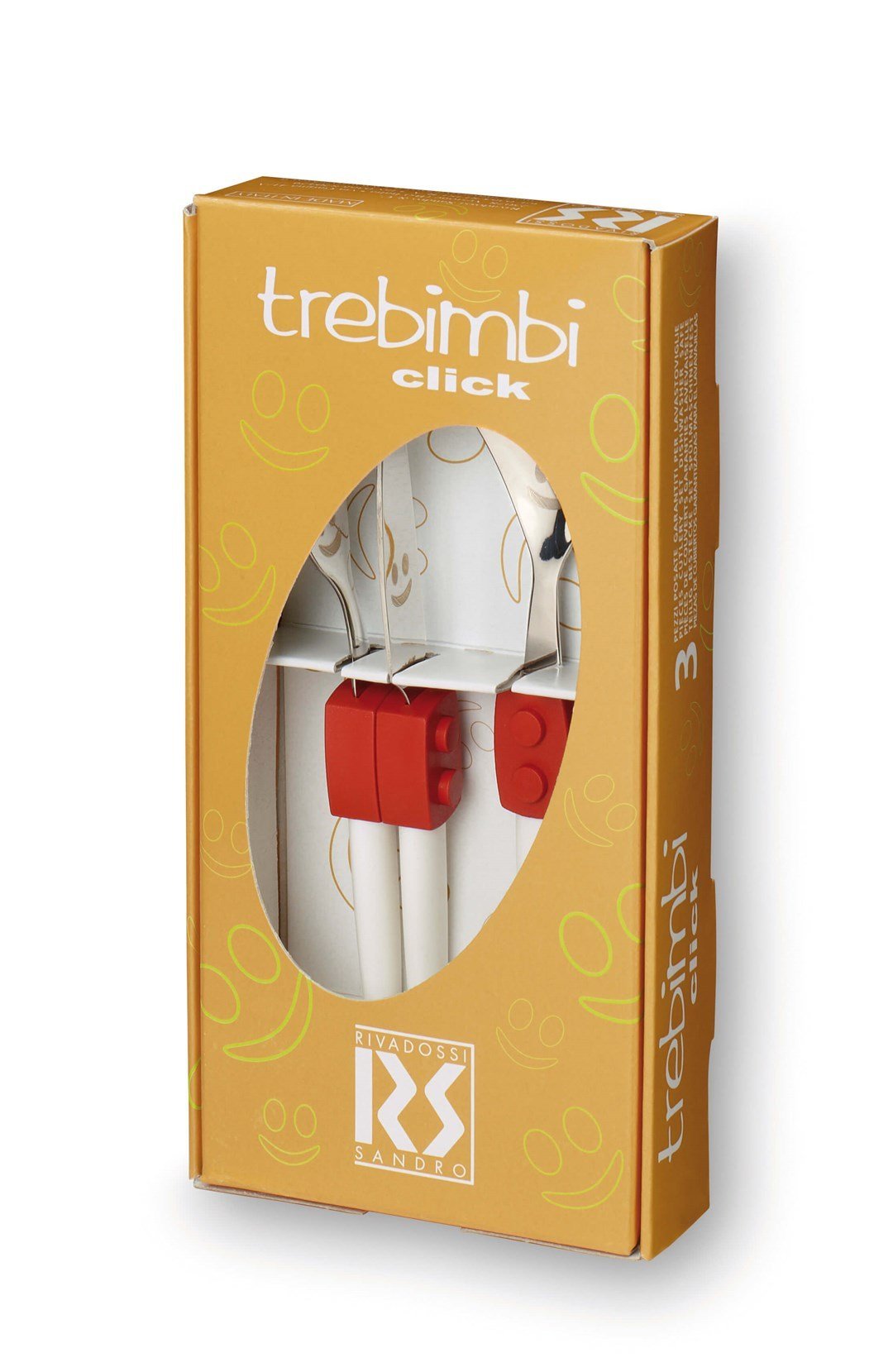 Rivadossi Trebimbi 3 Parça Bebek Ve Çocuk Çatal Bıçak Seti