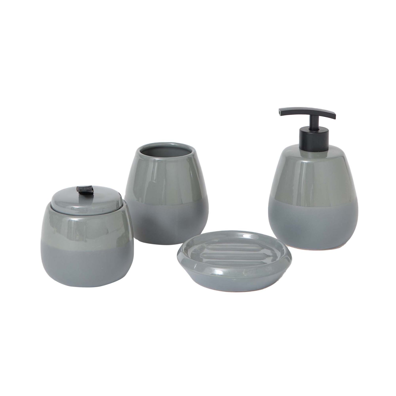 Karaca Home Grey 4 Parça Banyo Seti