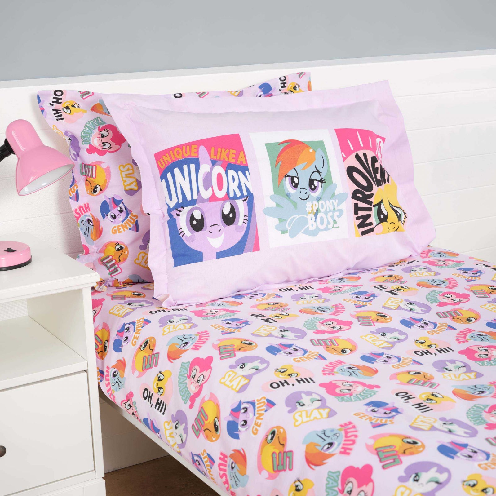 My Little Pony by Karaca Home Unicorn %100 Pamuk Tek Kişilik Fitted Çarşaf Takımı