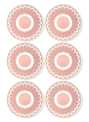 Pasta Tabağı Pembe 6 Parça