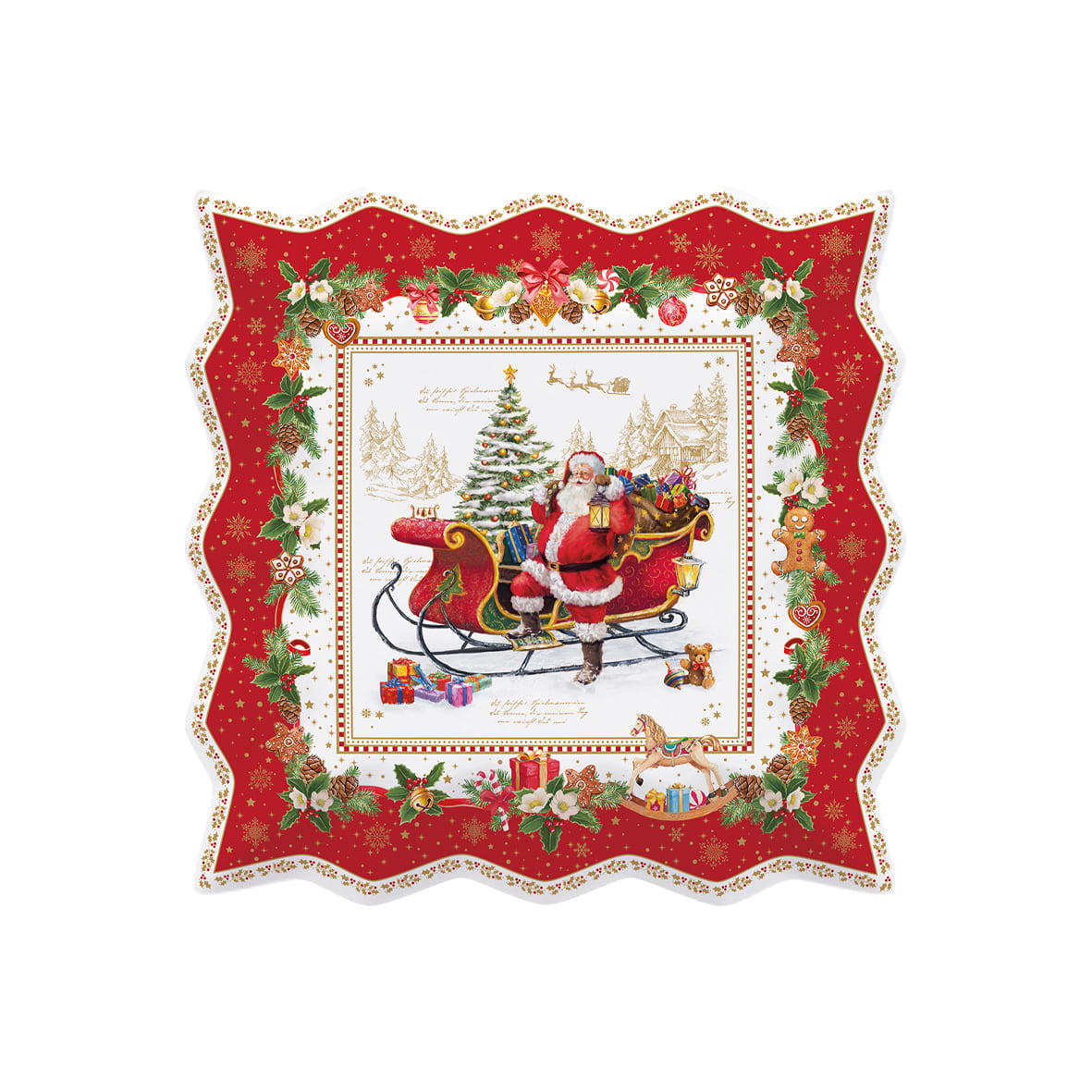 Christmas Memories Porselen servis tabağı 30×30 cm