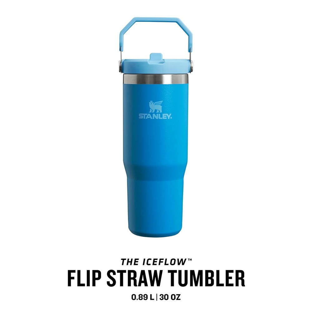 Stanley The IceFlow Flip Straw Pipetli Termos Bardak 0,89 LT Azure