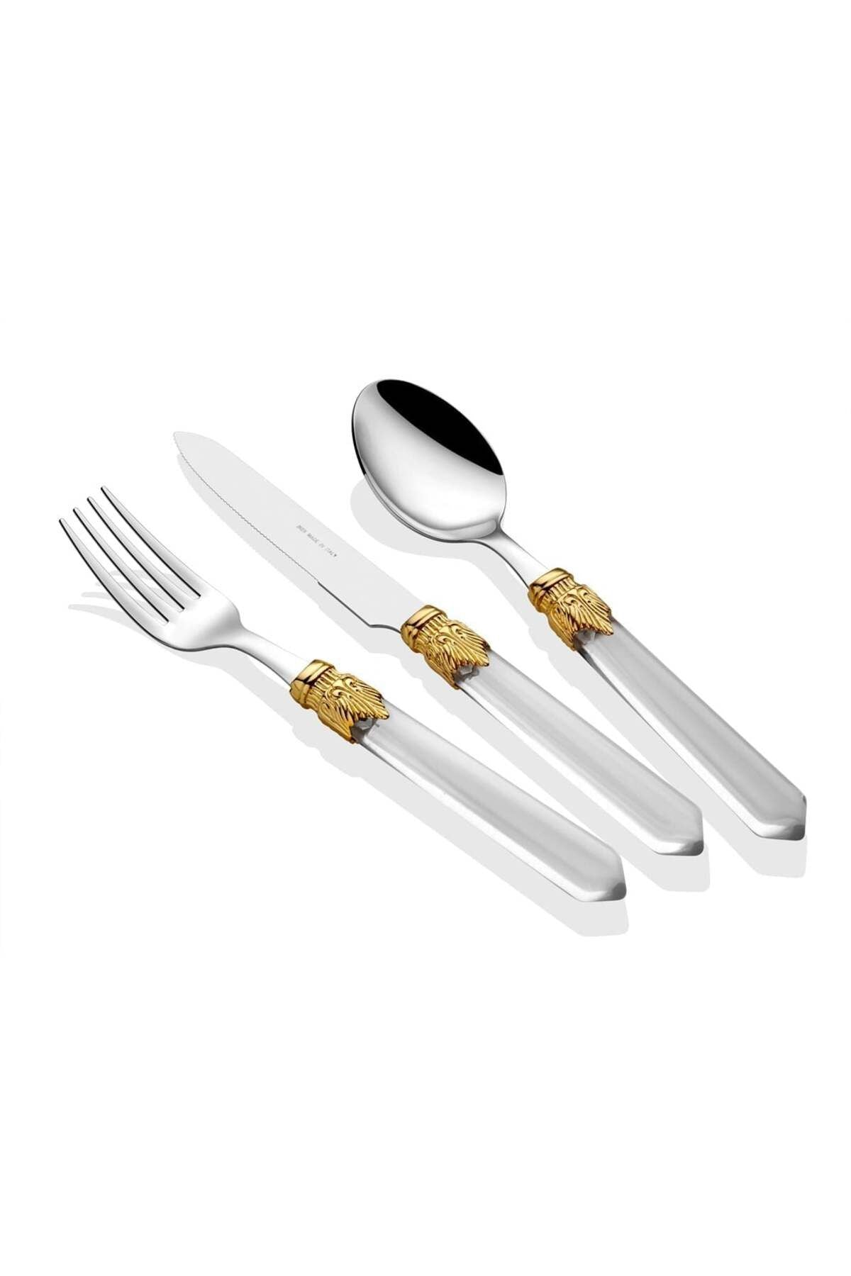 Venezia Ring Şeffaf 75 parça çatal bıçak seti