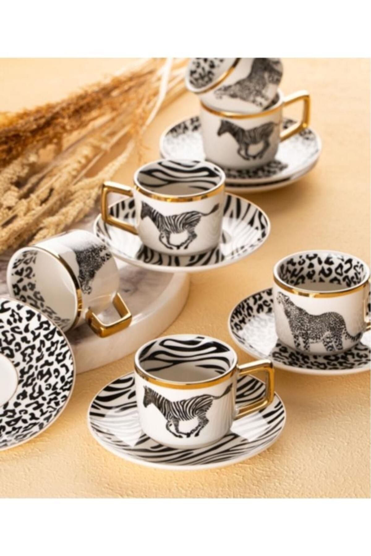 Elegance Set of 6 Coffee Cups 