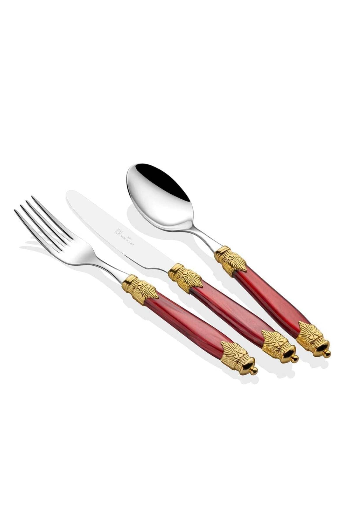 Arianna Ring Bordo 75 parça çatal bıçak seti