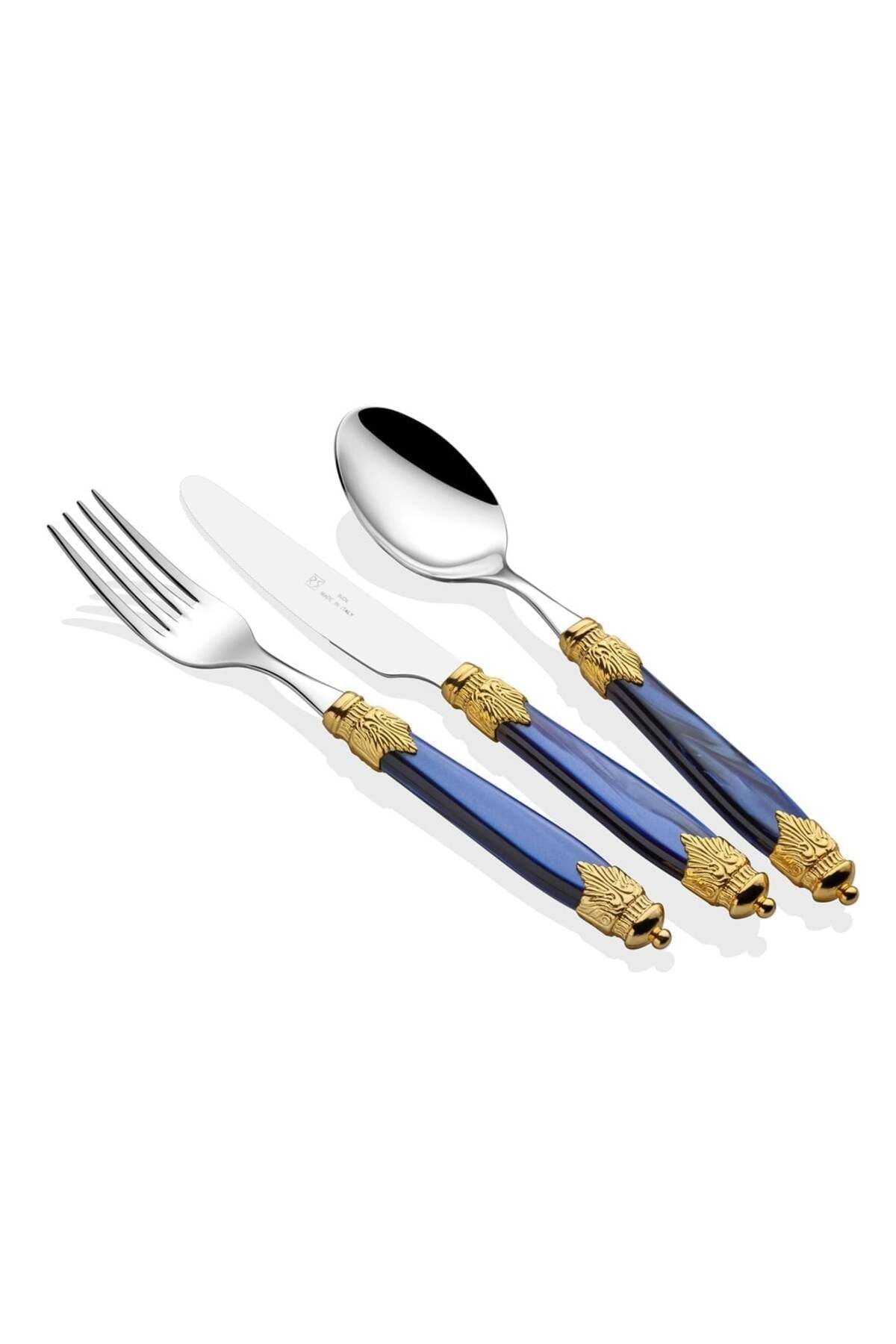 Arianna Ring Lacivert 75 parça çatal bıçak seti