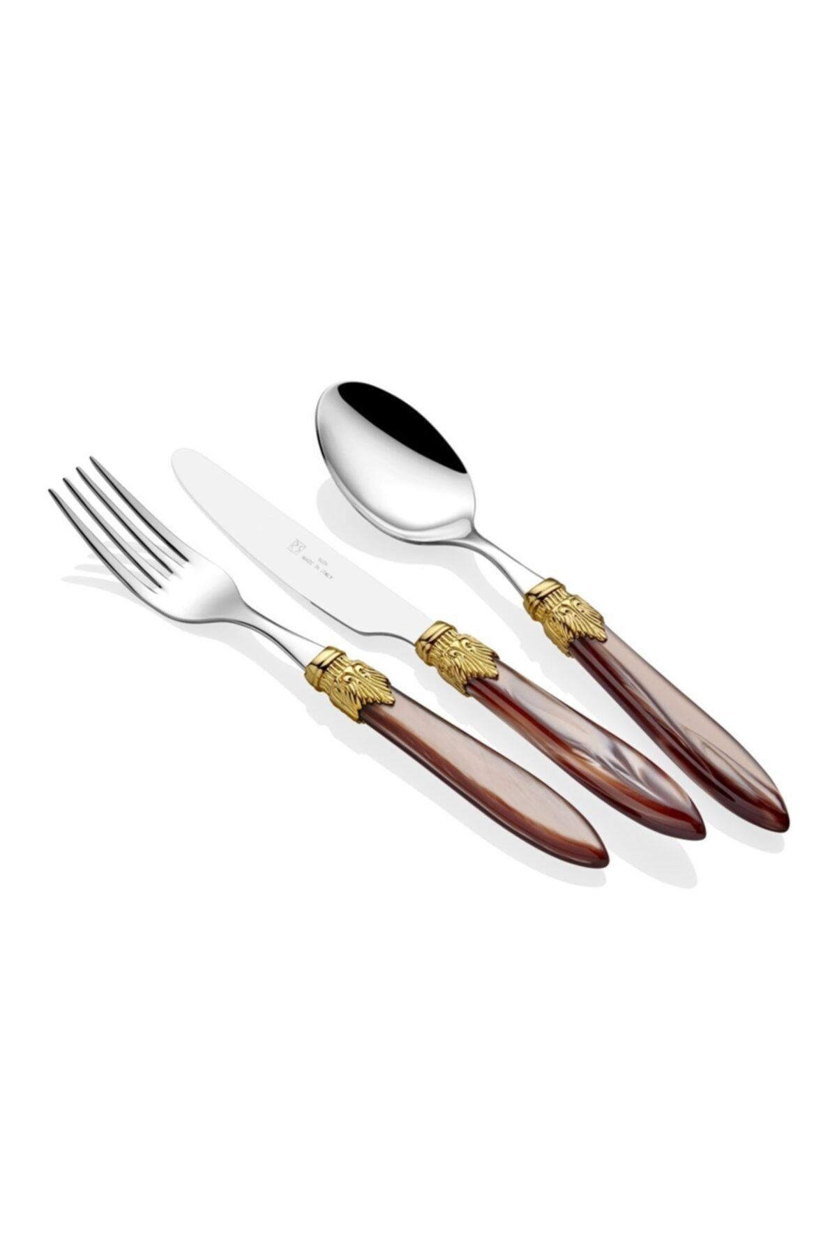 Laura Ring Kahverengi 75 Parça Çatal Bıçak Seti