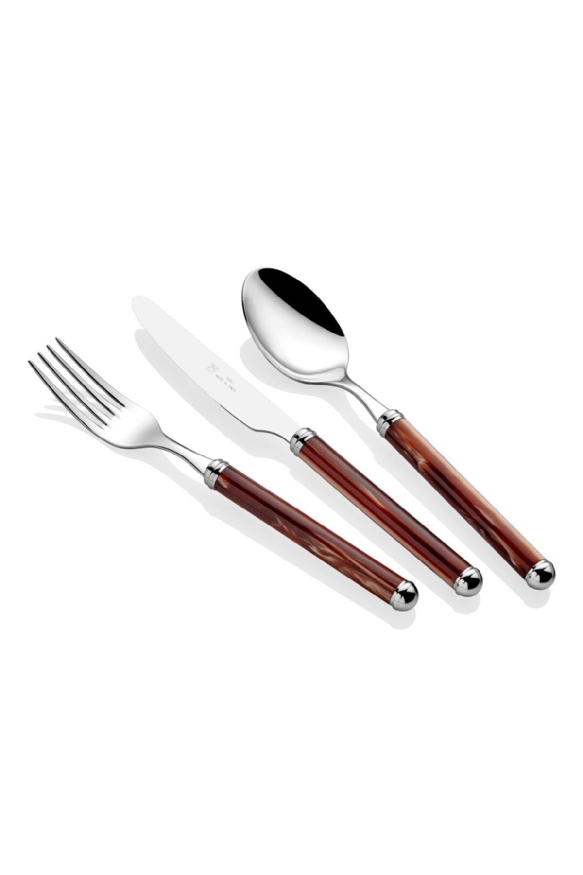 Rivadossi Rodi Kahverengi 75 Parça Çatal Bıçak Seti