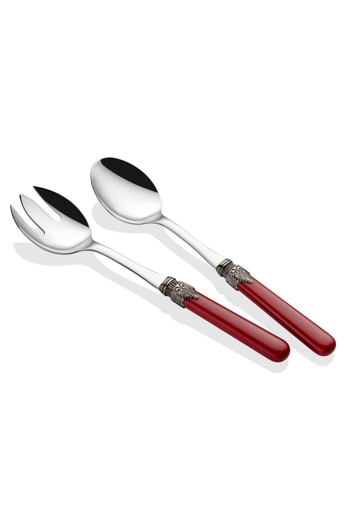 Classic Bordo Salata Servis Seti