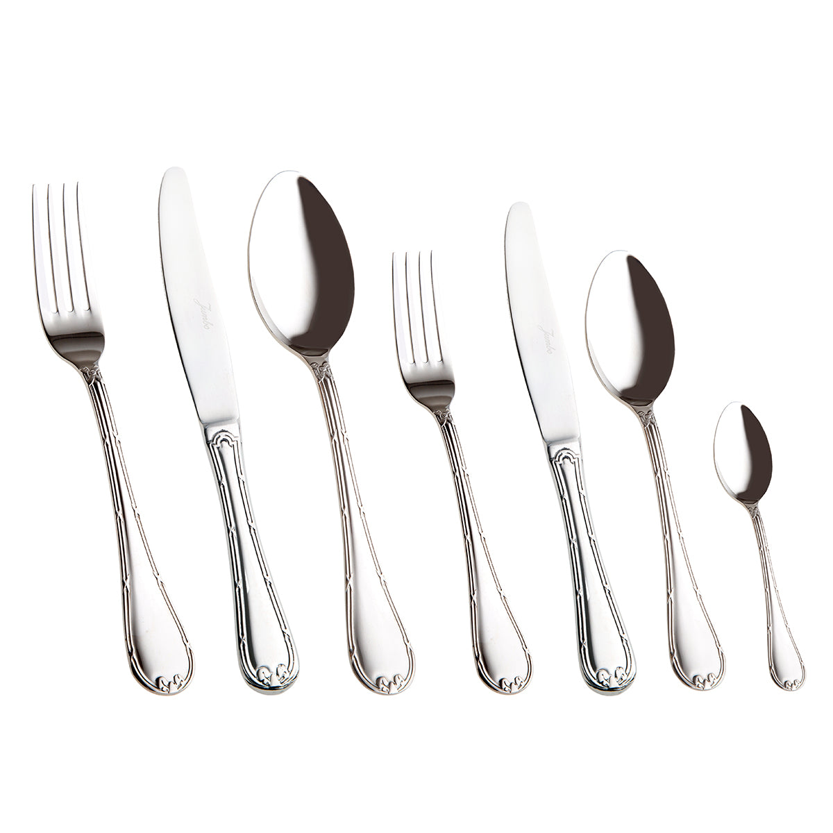 Jumbo Ribbon 84 Piece Cutlery Set for 12 Persons