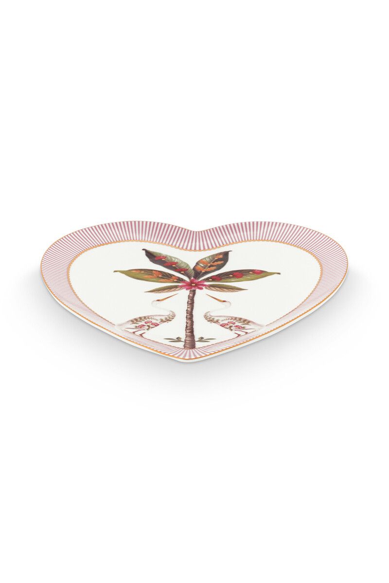 Pip Studio La Majorelle 2'li Pembe Porselen Kalpli Tabak 21.5cm