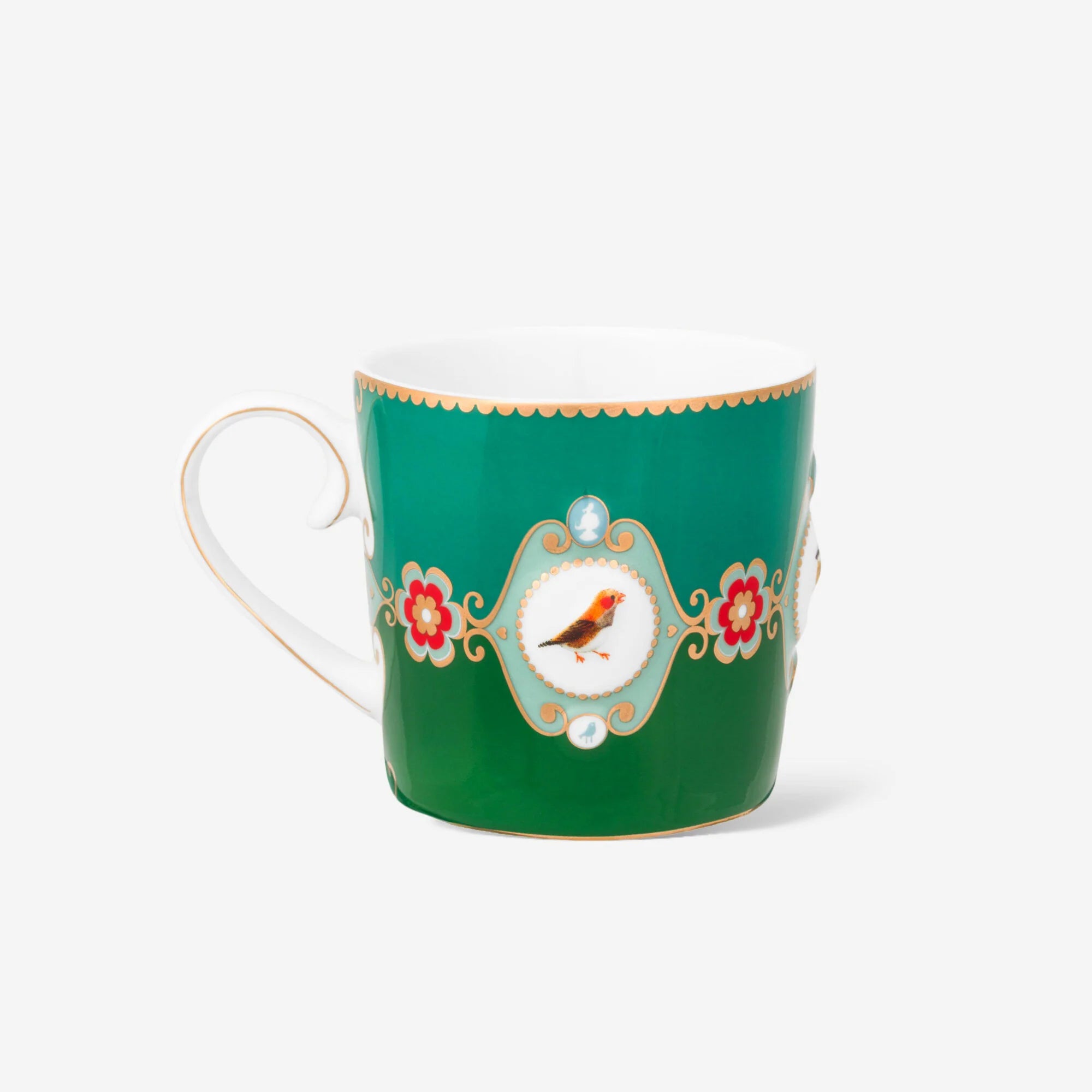 Pip Studio  Love Birds Yeşil Porselen Kupa 150 Ml