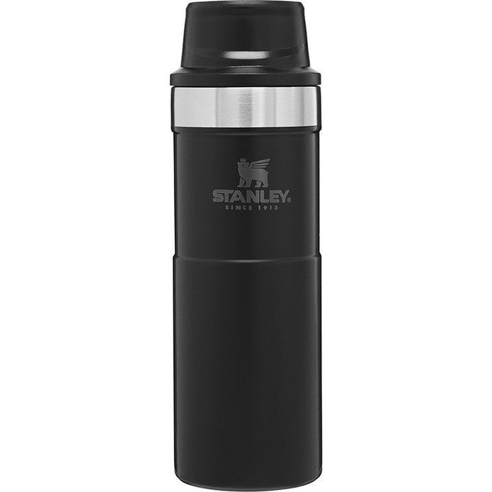 Stanley Classic Trigger Action Black Travel Mug Hand Thermos 0.47 Lt