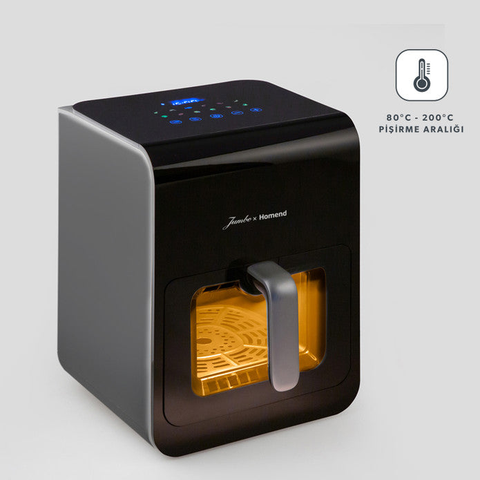 Jumbo x Homend Airfryday 2507H 6L Airfryer with 12 Different Programs Touch Screen Steam Function