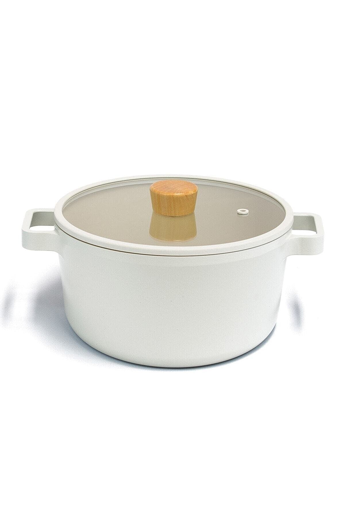 FİKA BEIGE POT AND PAN SET 9 PIECES