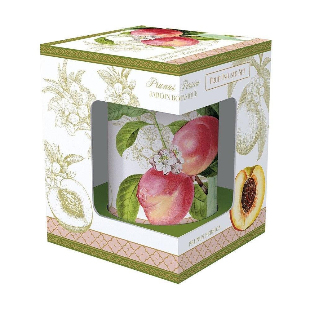 Jardin Botanique Porselen Kupa 300 ml. Kapaklı ve Metal demlikli Peach