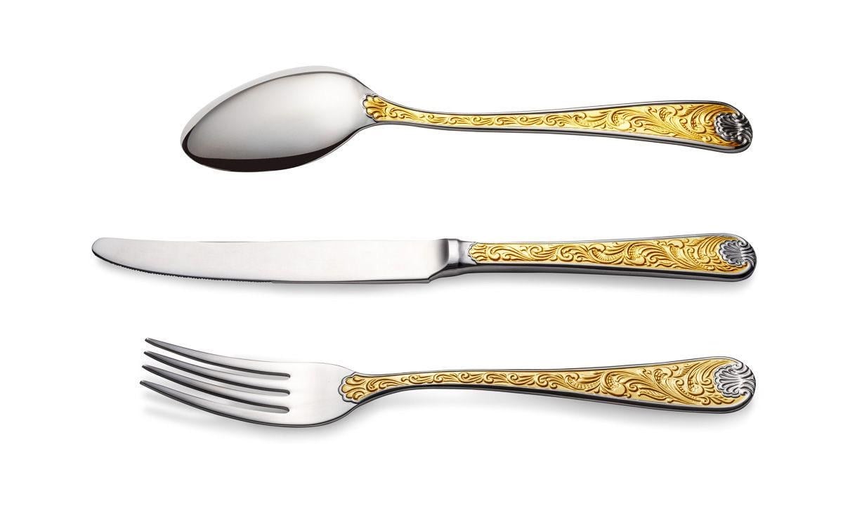 King George Gold 84 Parça Çatal Bıçak Seti