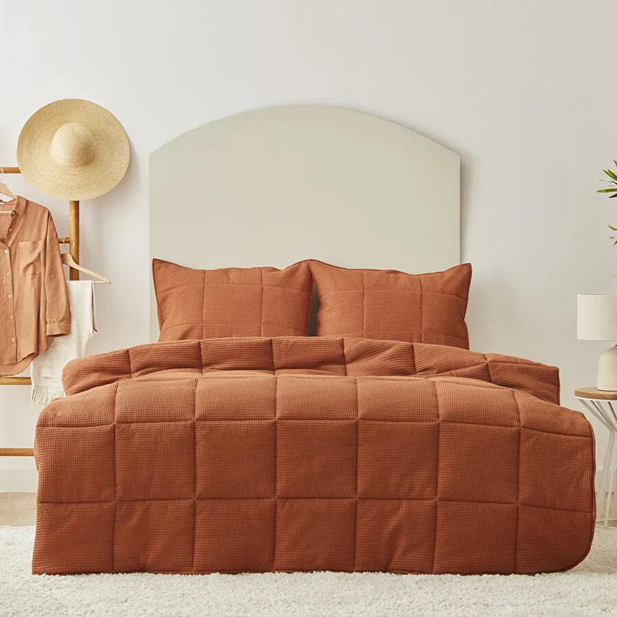 Karaca Home Muse Çift Kişilik Spring Comfort Set Terracotta