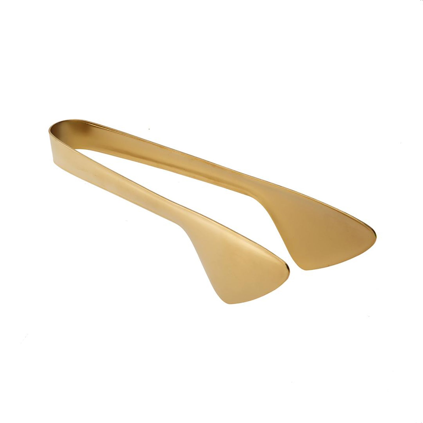 Jumbo Steel Matte Titanium Gold Cake Tongs 