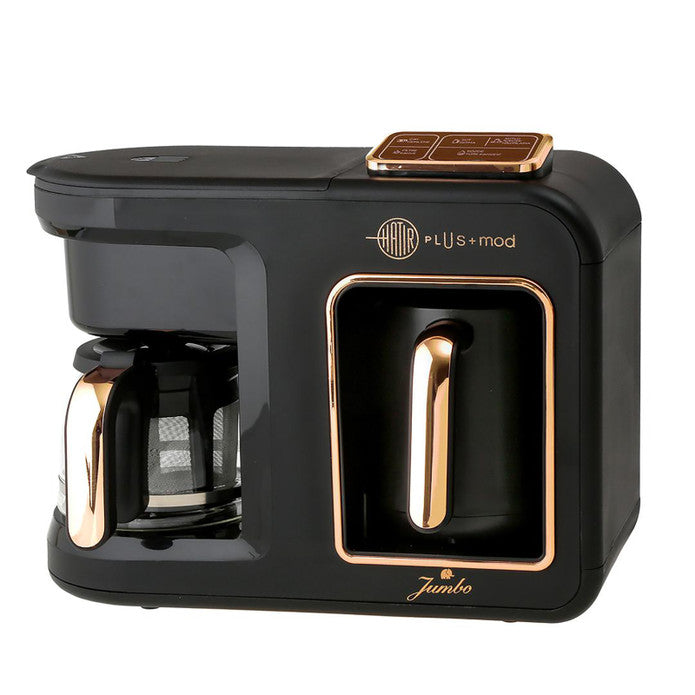 Jumbo Hatır Plus Mod 5 in 1 Black Copper Çay Ve Kahve Makinesi