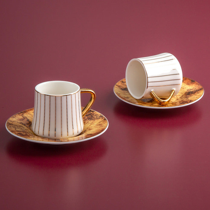 Jumbo World Coffee Cup Set for 2 People 90 ml