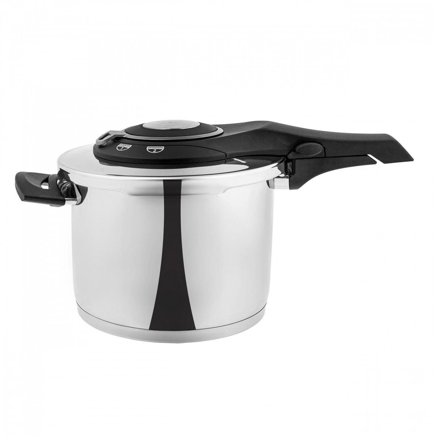 Jumbo Procook Black Light Gray Stainless Steel Pressure Cooker 6 Lt