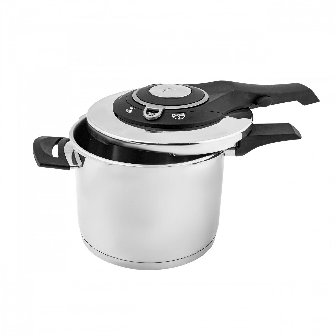 Jumbo Procook Black Light Gray Stainless Steel Pressure Cooker 6 Lt