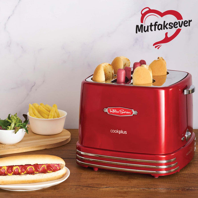 Cookplus Mutfaksever 4lü Sosisli Sandviç (Hot Dog) Yapma Makinesi