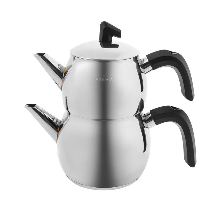 Karaca Belinay Midi Black Teapot Set with Induction Base 