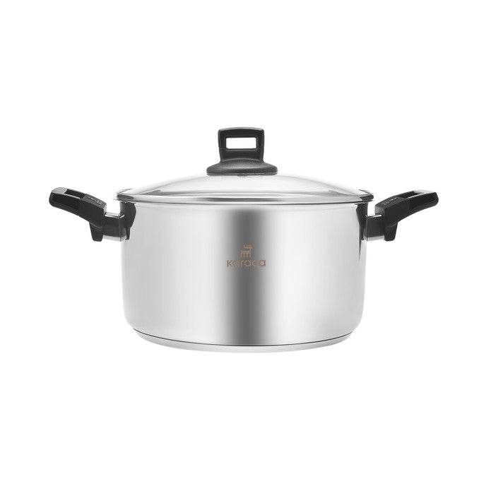 Karaca Senna Induction Bottom Steel Pot 26 cm 6.7 Lt