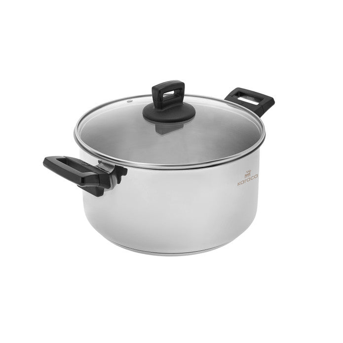 Karaca Senna Induction Bottom Steel Pot 26 cm 6.7 Lt