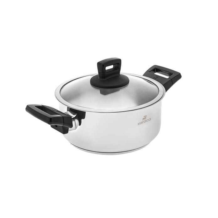 Karaca Senna Induction Bottom Steel Pot 22 cm 3.8 Lt