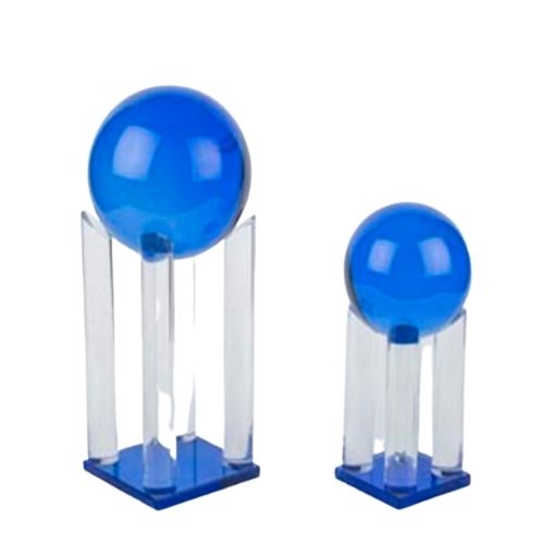 Glass Footed Globe Set of 2 Transparent