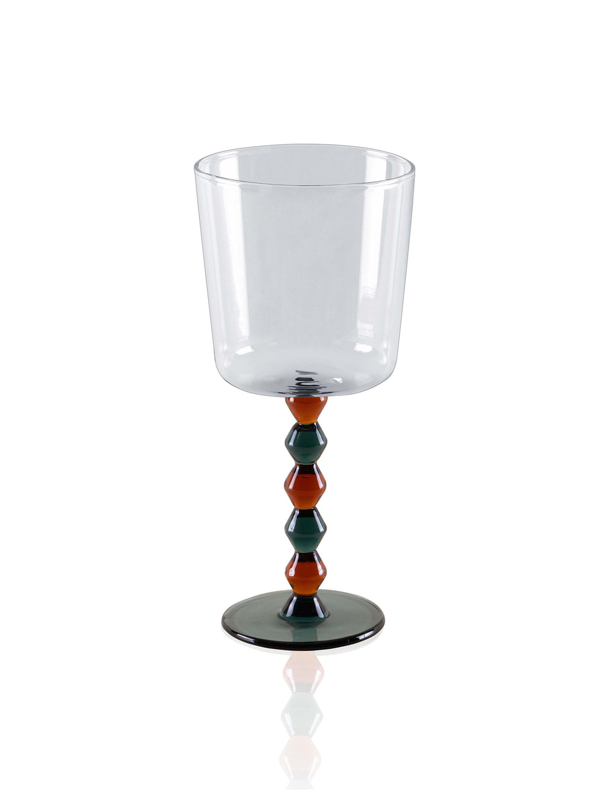 The Mia Bead Şarap Kadehi Amber 300 ml (Paket: 6 Adet)