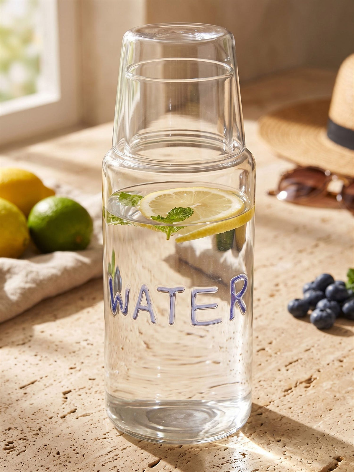 The Mia Başucu Sürahisi Water 1000 ml (Paket: 4 Adet)