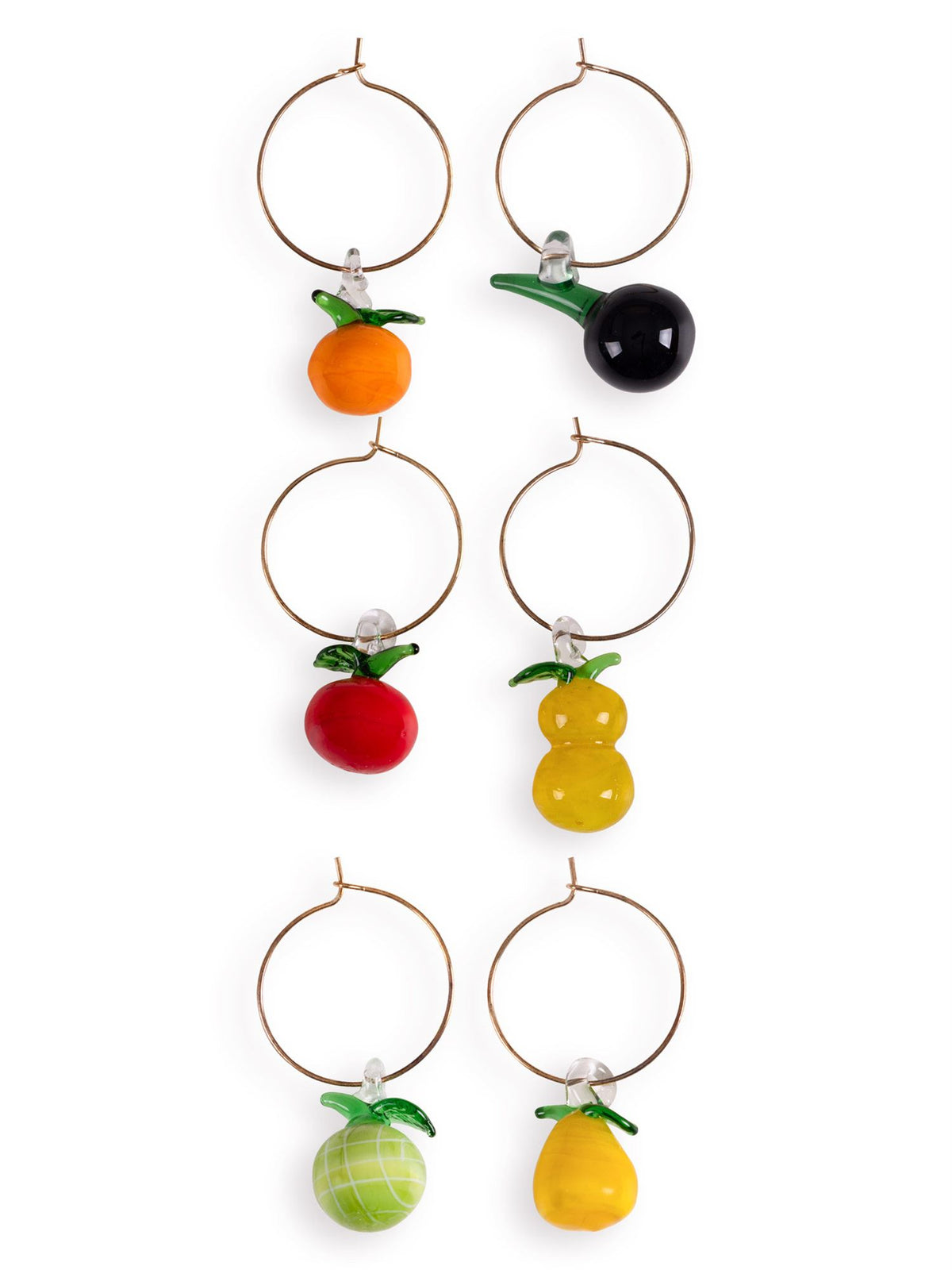 The Mia Figürlü Wine Charm Seti 6'lı