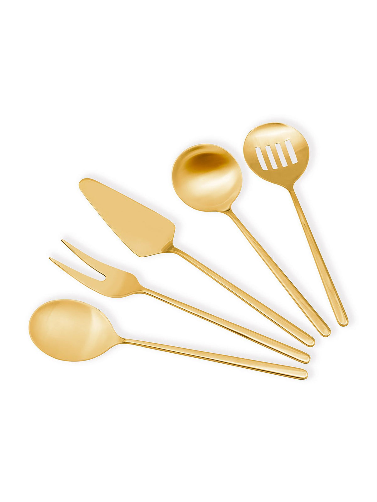 The Mia Giallo Servis Seti Gold 5 Parça (Paket: 2 Adet)