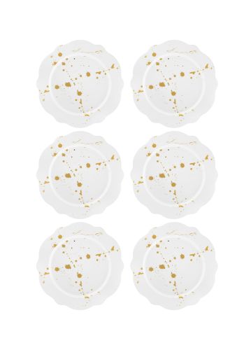 The Mia Splash Pasta Tabağı 6 Parça 21 Cm