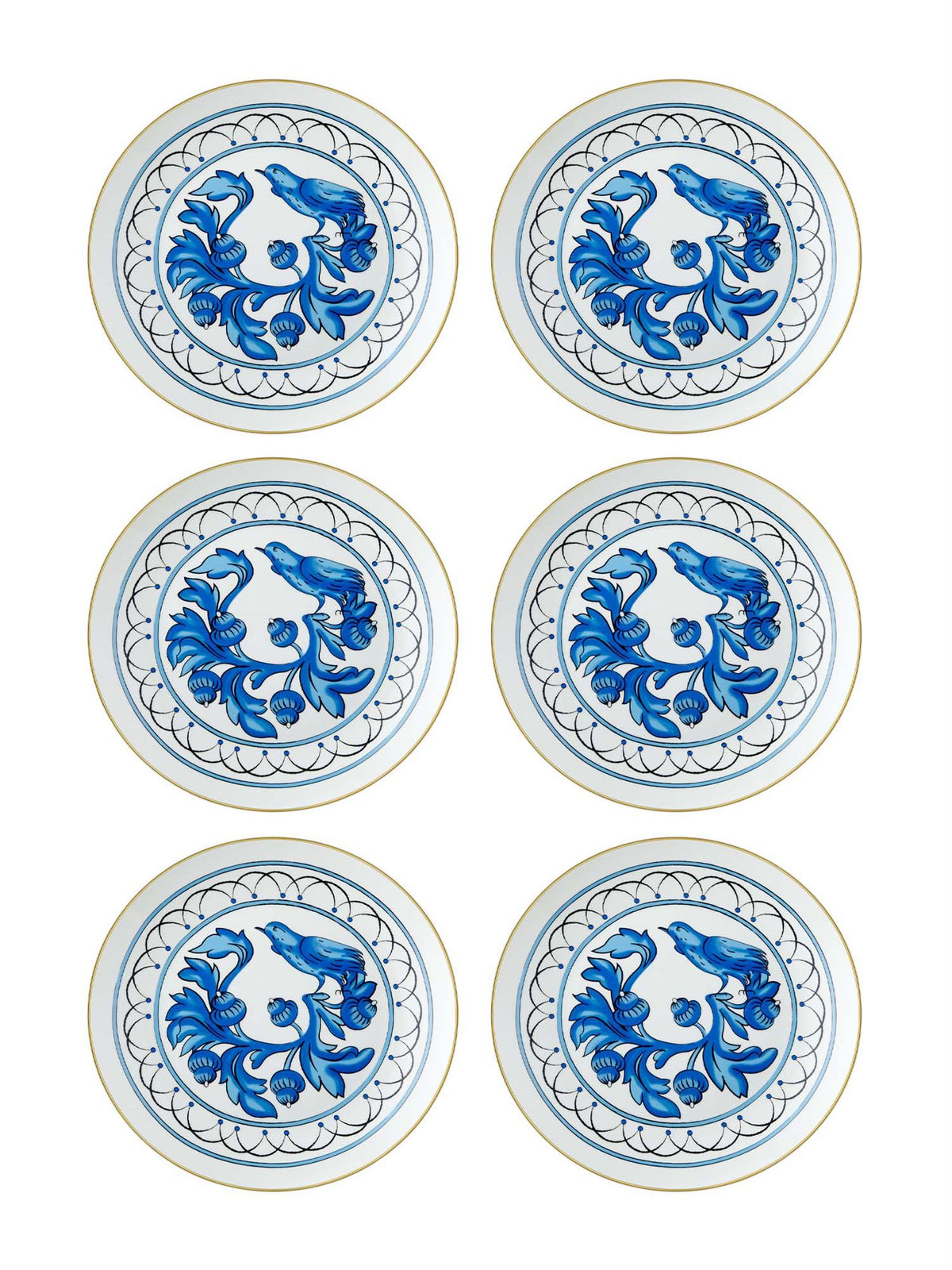 The Mia Azul Pasta Tabağı 6 Kişilik (Paket: 2 Adet)