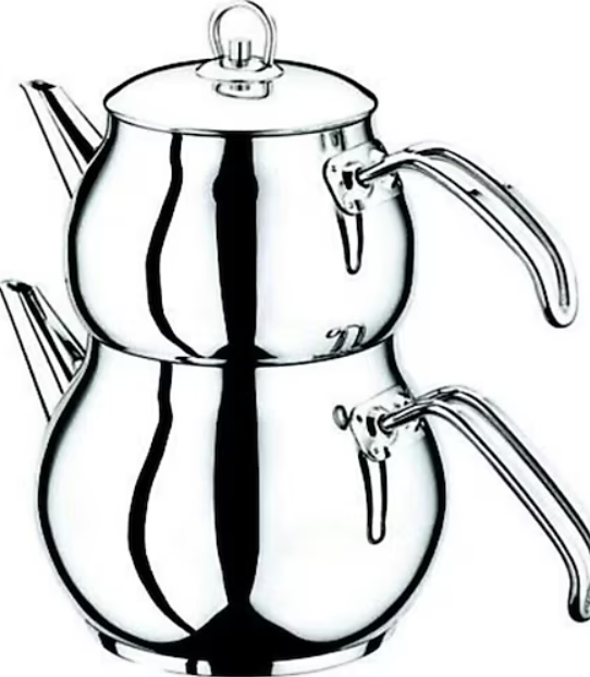 STEEL TEAPOT MEDIUM SIZE